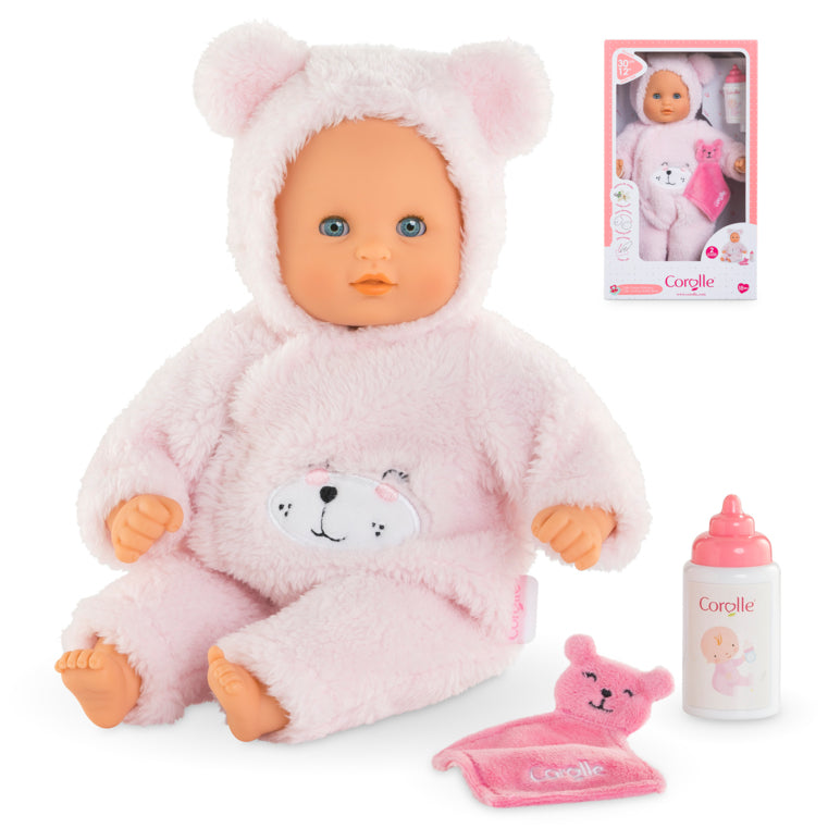 Mon Premier Poupon COROLLE - Bébé Calin Ourson d'Amour - 30 cm - 2 accessoires - senteur de vanille - des 18 mois