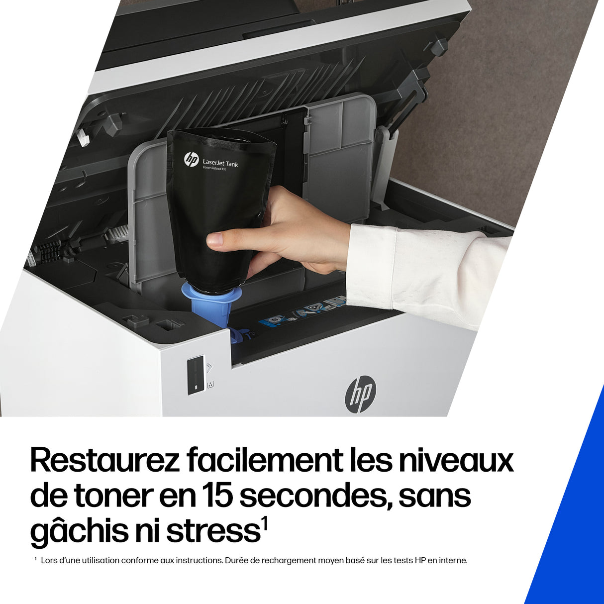 Recharge de toner noir HP 143A Neverstop authentique (W1143A) pour HP Neverstop 1000/1200 series
