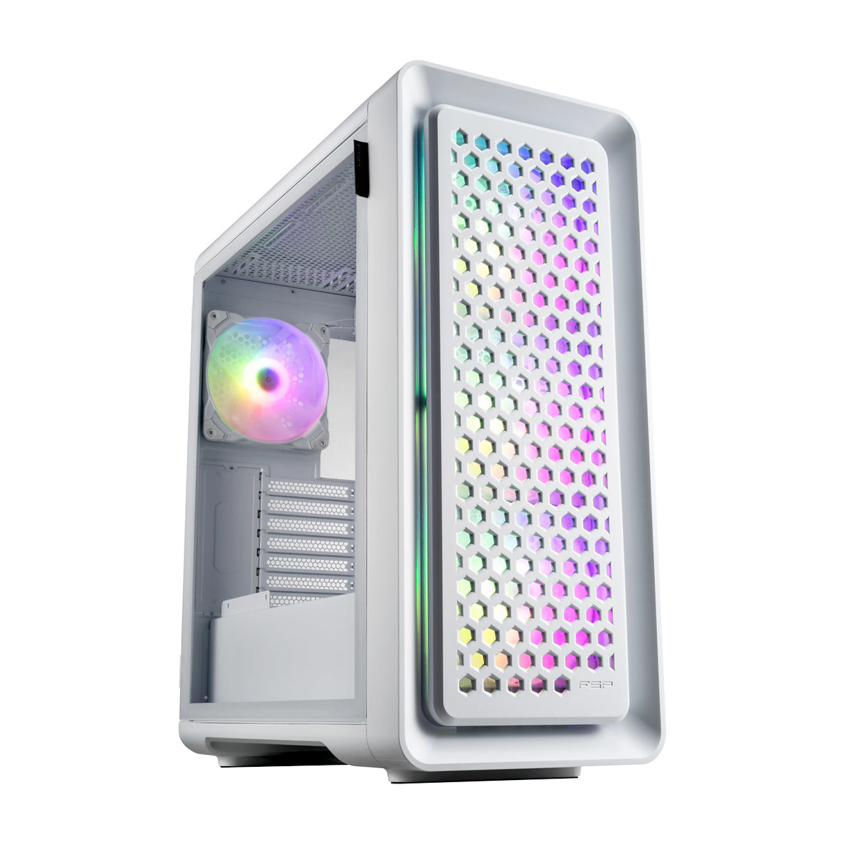 Boitier Grand Tour ATX FSP CUT593P RGB avec panneau vitré (Blanc)