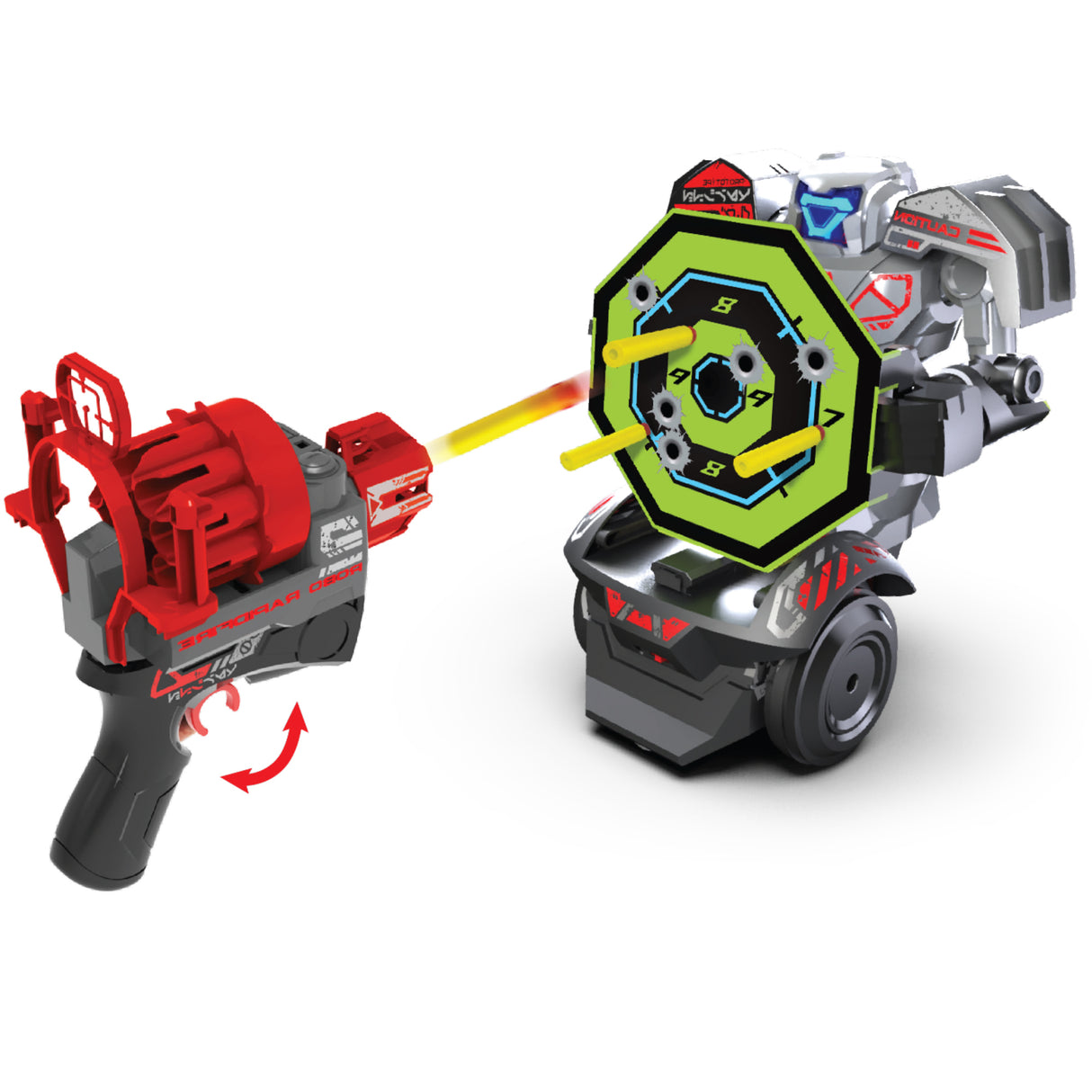 Robot radiocommandé - YCOO - RAPIDFIRE - 19 cm - 15 actions programmables - Des 5 ans
