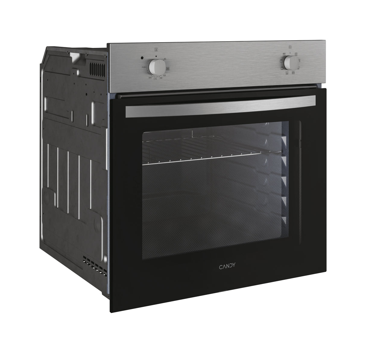 Four encastrable - Convection naturelle - CANDY FIDC X100 - 70L - Inox et noir - Classe A