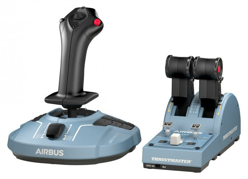 THRUSTMASTER Joystick TCA Officer Pack Airbus Edition : Réplique ergonomique du Mini-manche et Quadrant Airbus