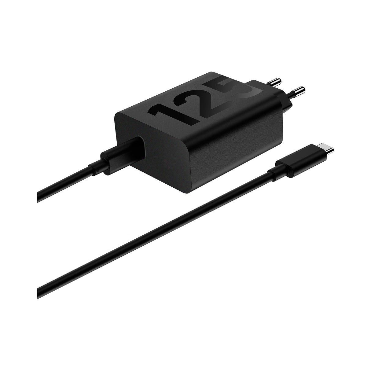 Chargeur - MOTOROLA - Moto charger - 125 W - Charge rapide - USB-C vers USB-C - Câble 1 m - Noir