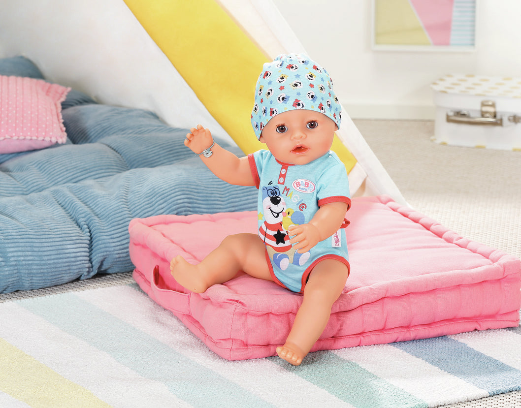 BABY BORN - Magic Boy - Poupée bébé garçon avec 11 accessoires - Mange, dort, pleure et utilise le pot - 43cm - des 3 ans