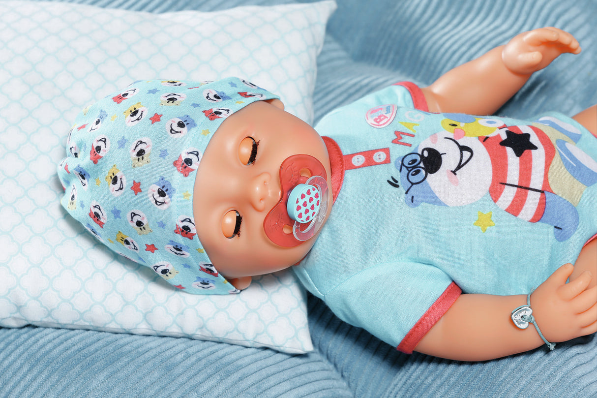 BABY BORN - Magic Boy - Poupée bébé garçon avec 11 accessoires - Mange, dort, pleure et utilise le pot - 43cm - des 3 ans