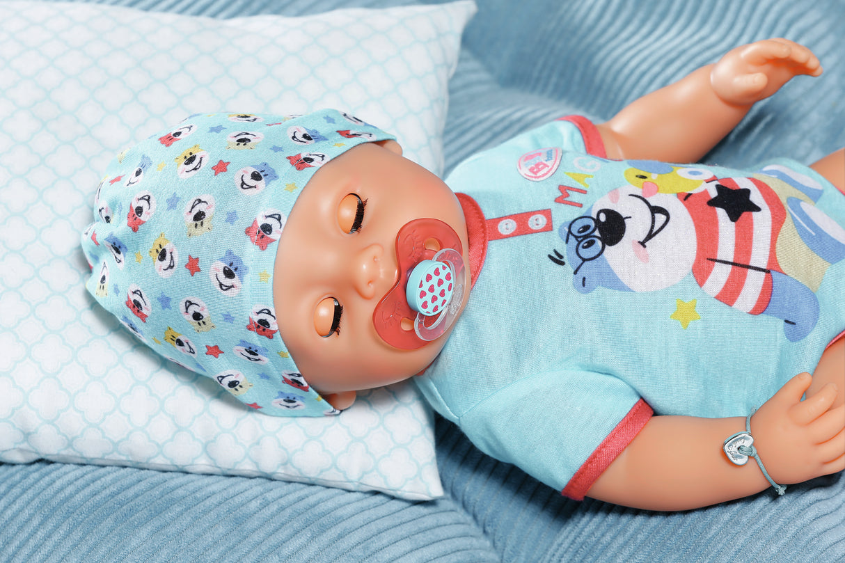 BABY BORN - Magic Boy - Poupée bébé garçon avec 11 accessoires - Mange, dort, pleure et utilise le pot - 43cm - des 3 ans
