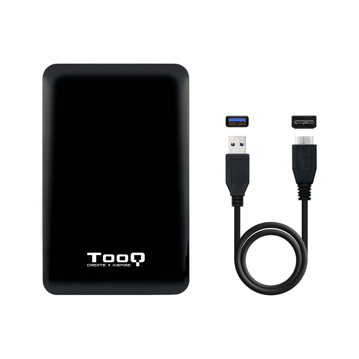 Boitier externe USB 3.1 TooQ TQE-2538 - S-ATA 2,5" (Noir)