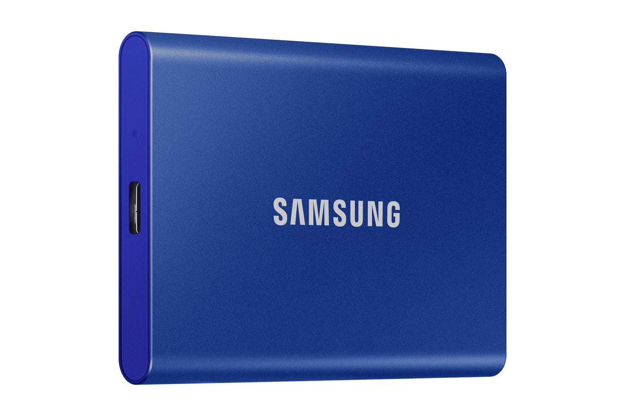SAMSUNG - T7 Bleu - SSD Externe - 1 To - USB 3.2 - Vitesse lecture jusqu'a 1 050 Mo/s