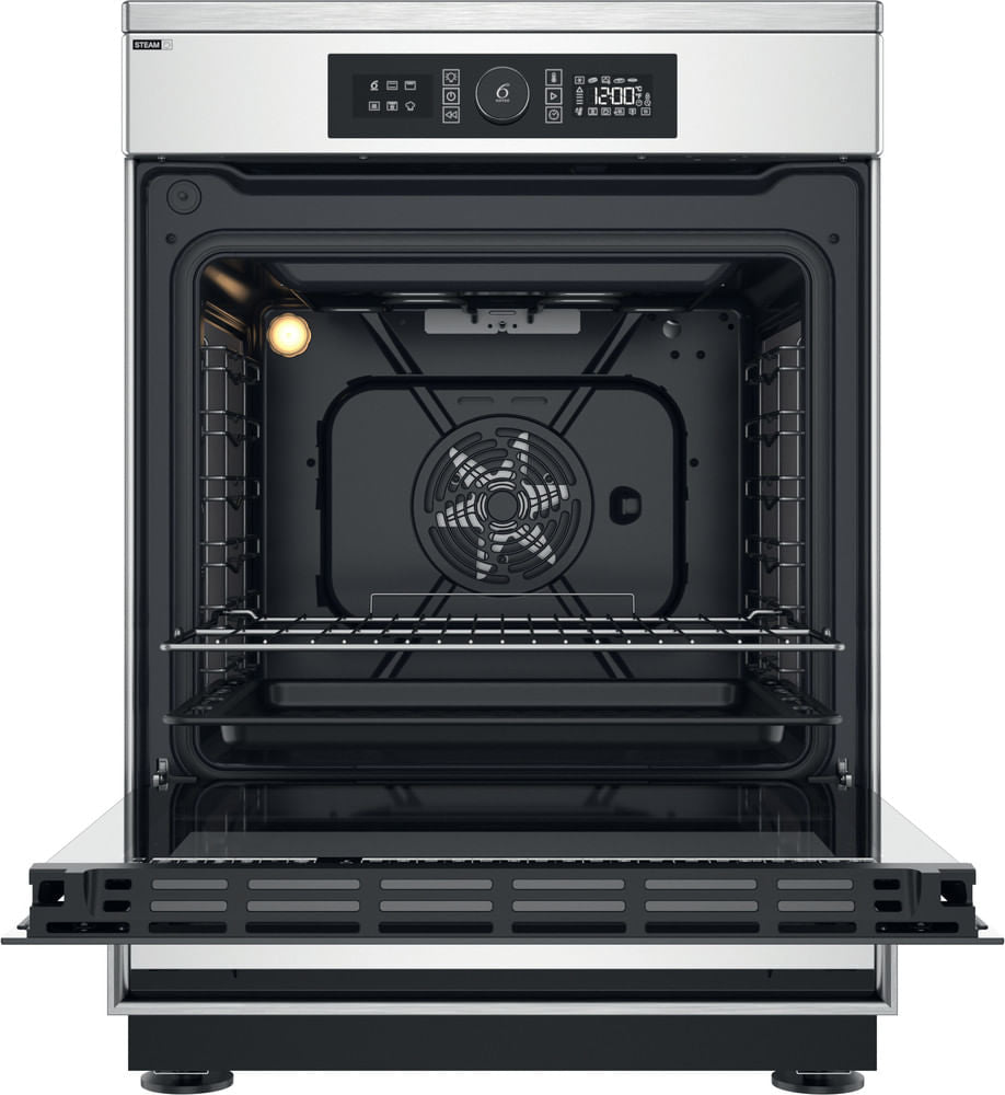 Cuisiniere a induction - WHIRLPOOL - WS68IB8ACX/FR/1 - 4 foyers - 2900 W - L60 cm - Inox