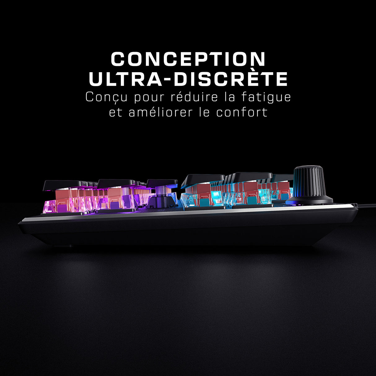 Clavier gaming RGB mécanique compact - TURTLE BEACH - Vulcan TKL - Noir