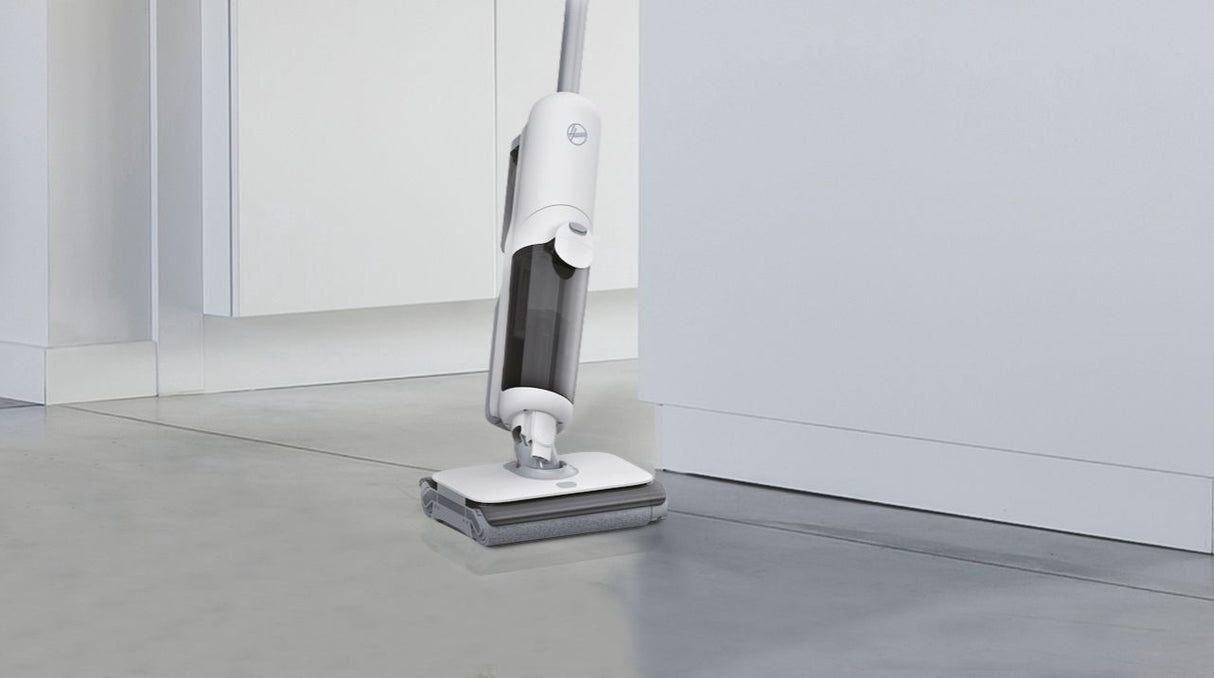 HOOVER HW500 - Aspirateur Balai Laveur sans Fil Eau et Poussiere - Double Rouleau - Moteur Haute Performance 230W
