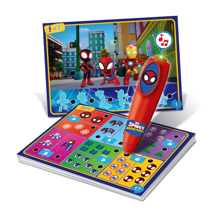 Clementoni - Quizzy - Spidey - Jeu interactif avec 200 Quizz + un stylo électronique - Dés 3 ans