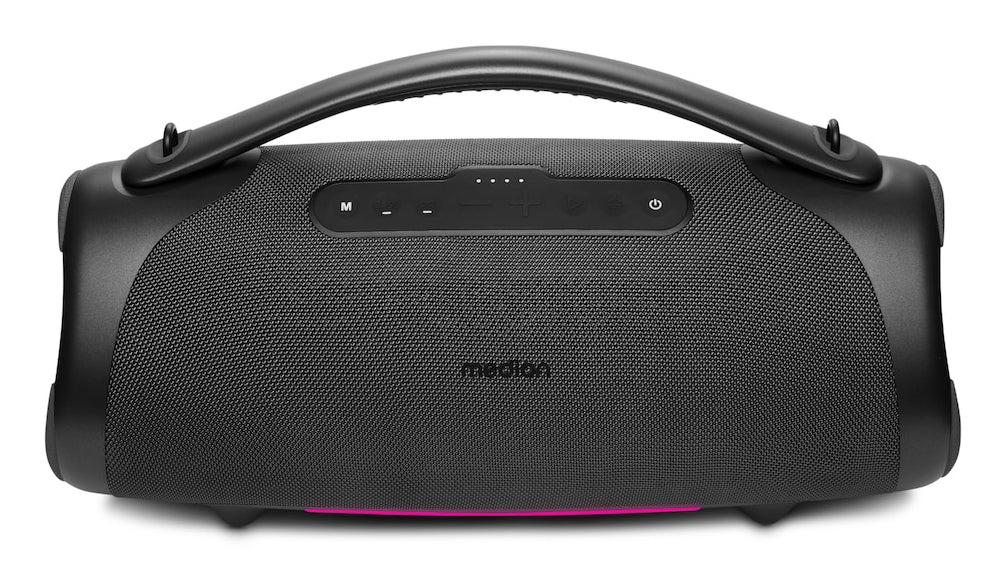 Enceinte Bluetooth - MEDION - XL - 100W RMS - Autonomie 30h - Protection IPX7 - RGB