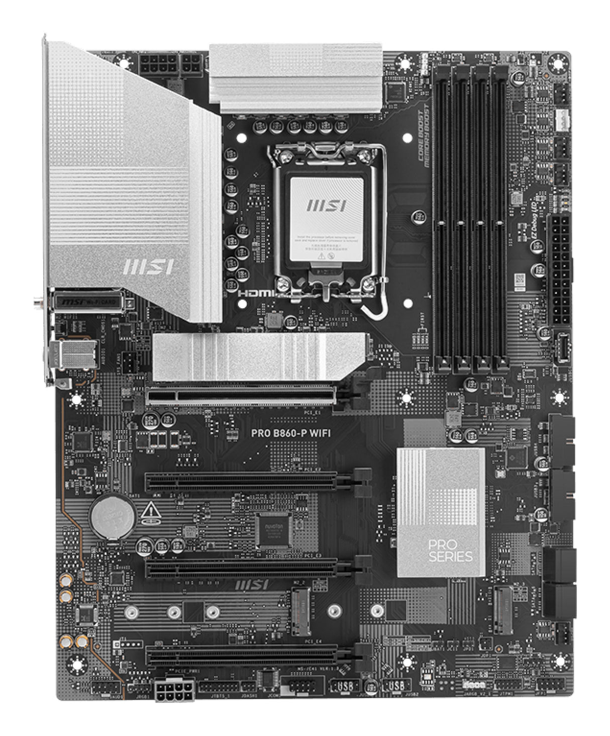 Carte mere - MSI - PRO B860-P WIFI - LGA 1851 - DDR5-SDRAM - Wi-Fi 7 - ATX