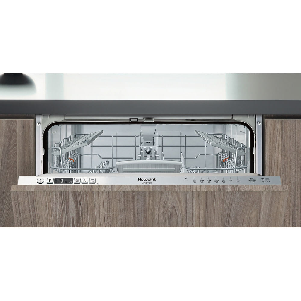 Lave-vaisselle tout encastrable HOTPOINT HI5030W - 14 couverts - Induction - 43dB