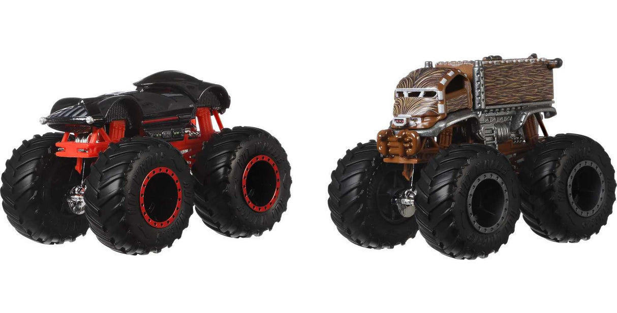 Hot Wheels - Coffret 2 véhicules Monster Truck Double Démolition - Petites Voitures - 3 ans et + FYJ64