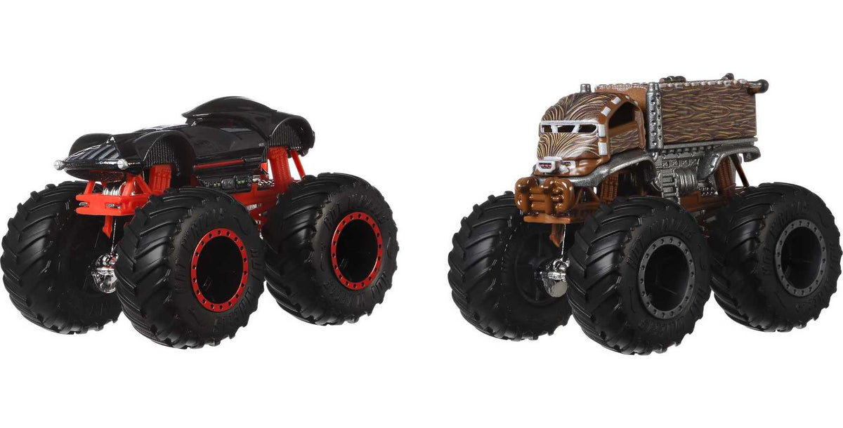 Hot Wheels - Coffret 2 véhicules Monster Truck Double Démolition - Petites Voitures - 3 ans et + FYJ64