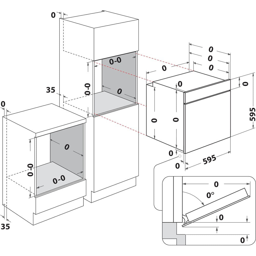 Four encastrable - Pyrolyse + Hydrolyse - Multifonction Chaleur pulsée - WHIRLPOOL - OMR58RU0SX - Inox - Porte froide