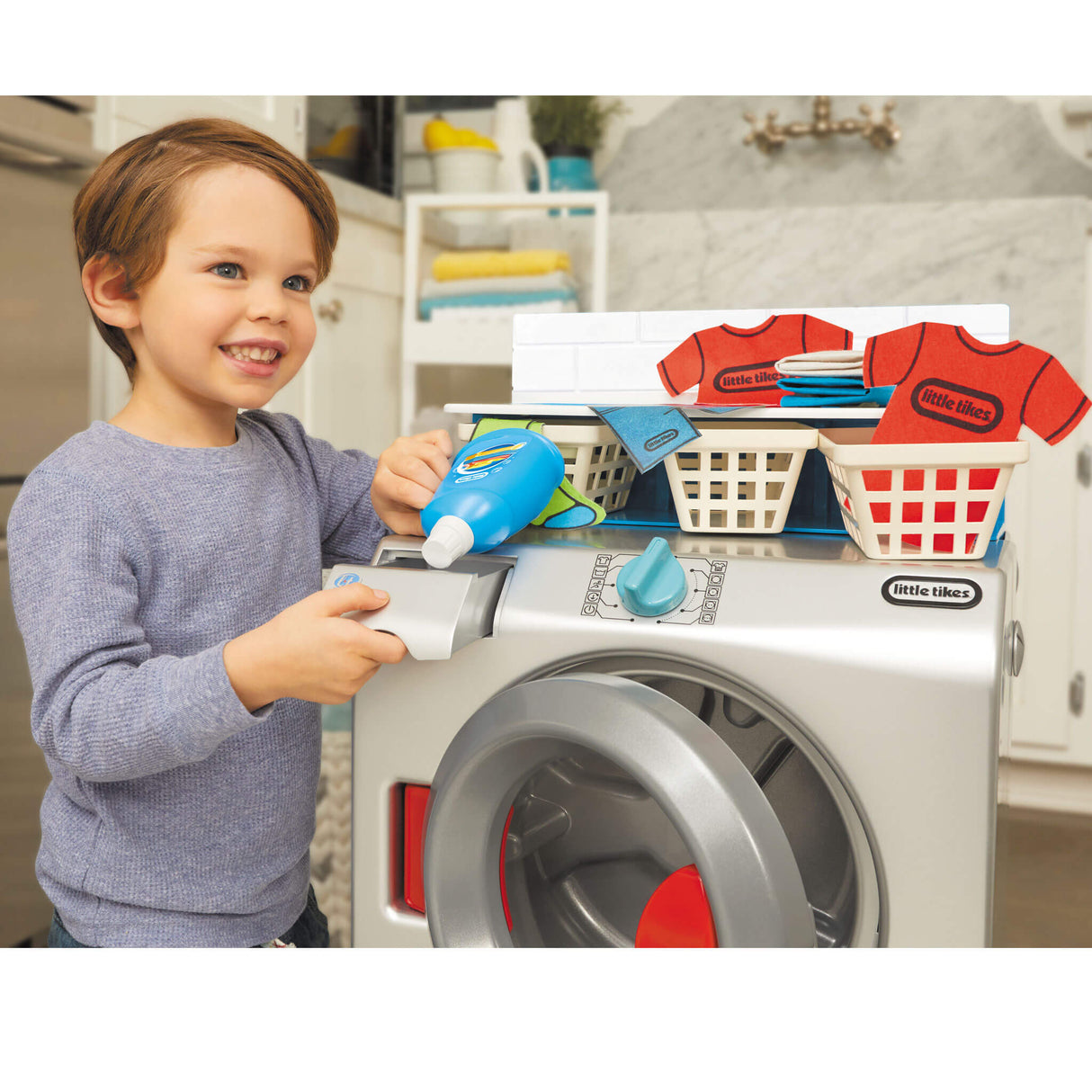 Little Tikes - Mon 1ere machine a laver - Jeu d'imitation - Avec accessoires - Des 3ans