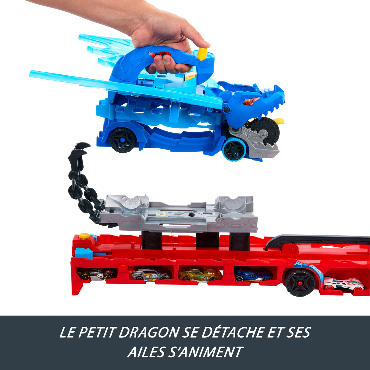 Hot Wheels - Transporteur 2 en 1 Dragons Hot Wheels City - Hot Wheels - JBM72