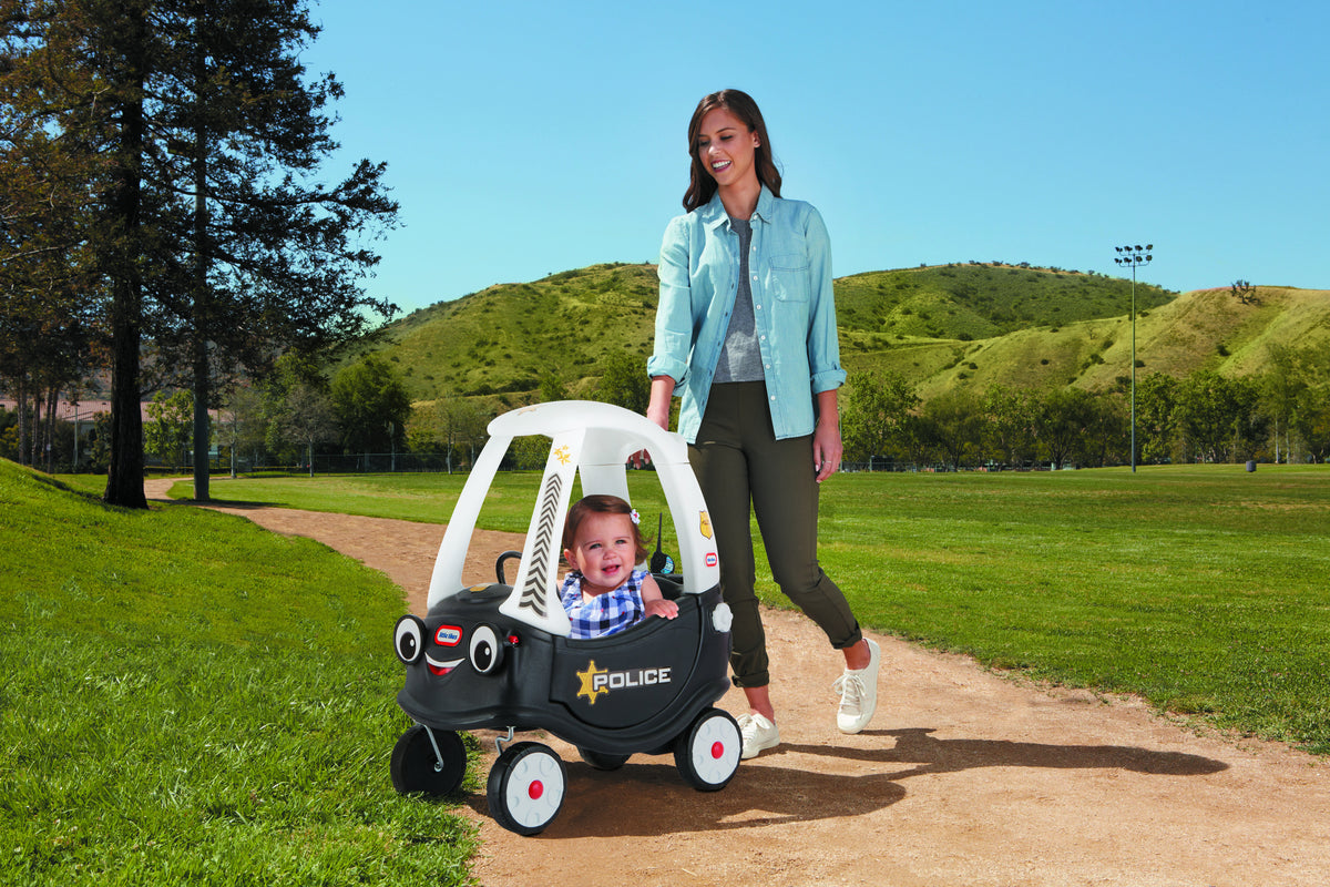 Cozy Coupe - Little Tikes - Police - Voiture enfant - Portes, Klaxon et Plancher a retirer - Des 18 mois