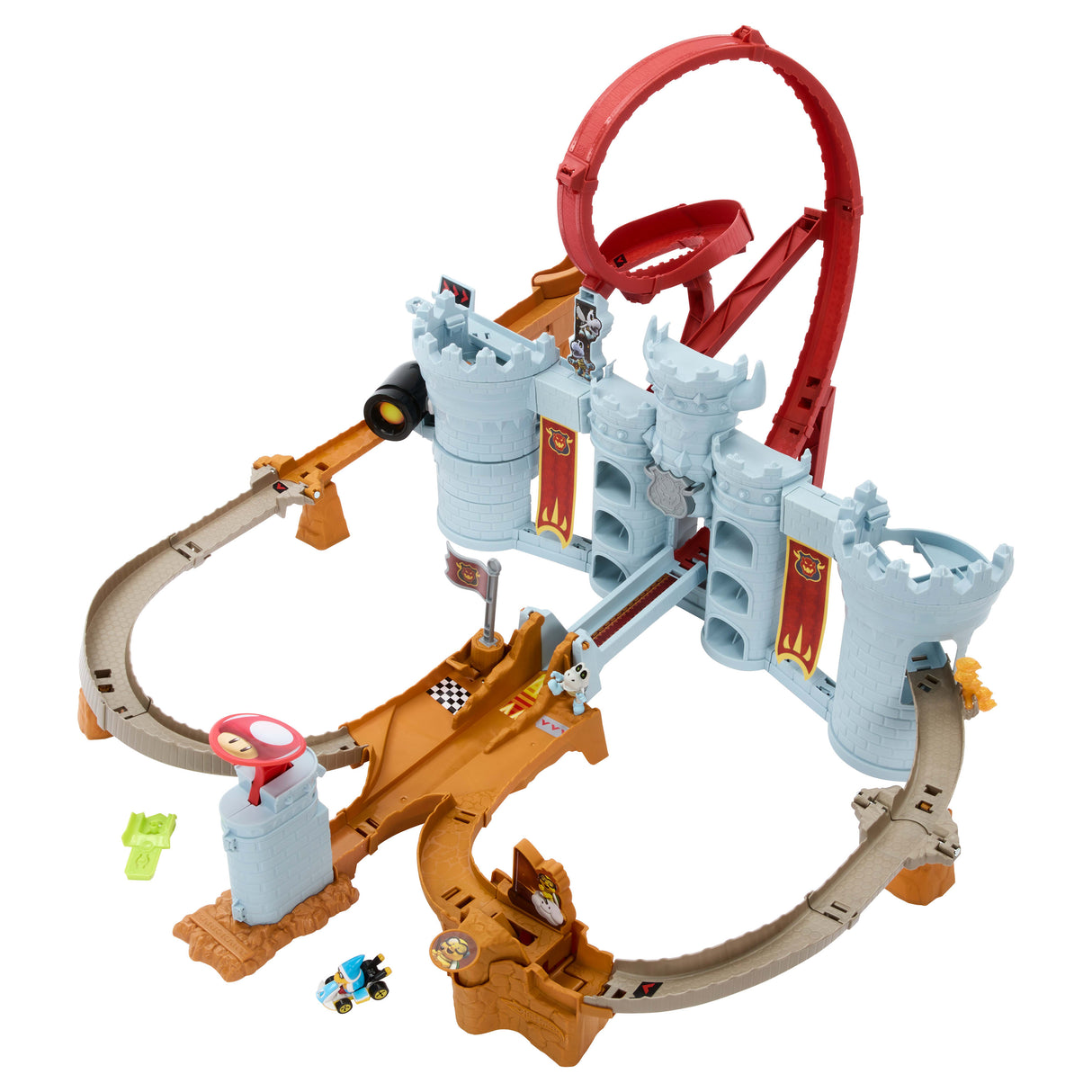 Hot Wheels - Coffret Mario Kart Château de Bowser - Avec véhicule Kamek - Hot Wheels - JHD24