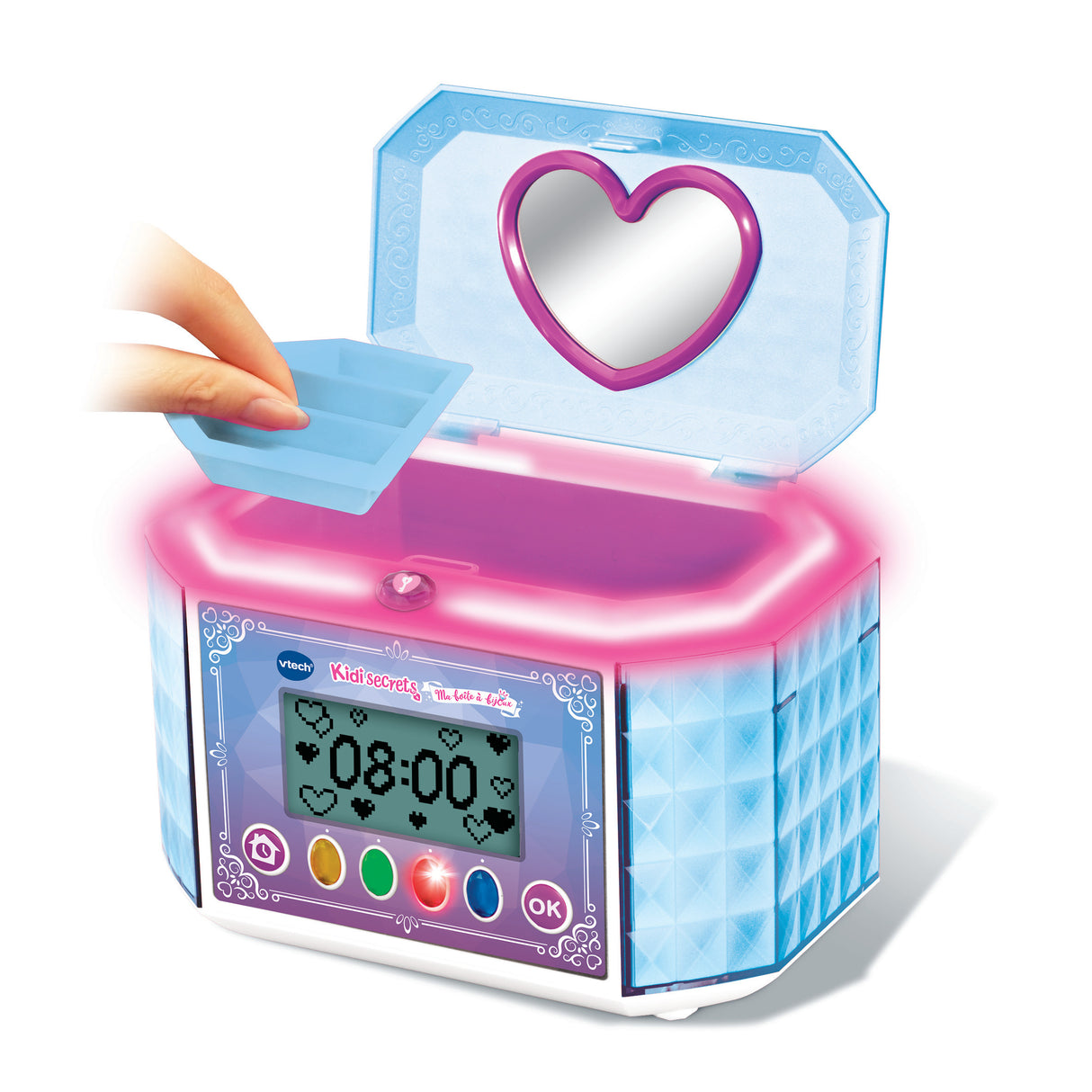 Boîte a Bijoux - VTECH - Kidisecrets - Multicolore - Écran Rétroéclairé - 4 ans et plus