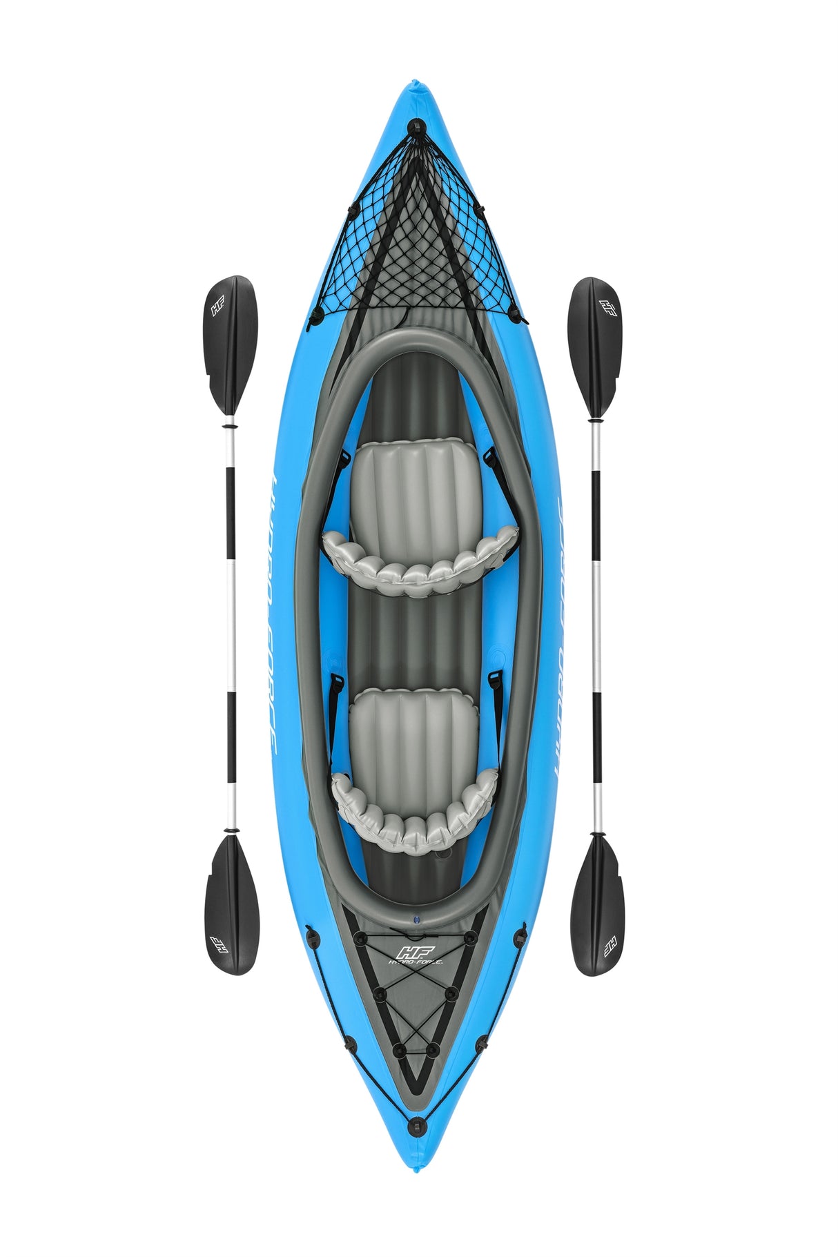 Kayak gonflable - BESTWAY - Cove Champion X2 Hydro-Force - 331x88cm - 2 places - 180kg max - 2 pagaies, 2 ailerons amovibles +