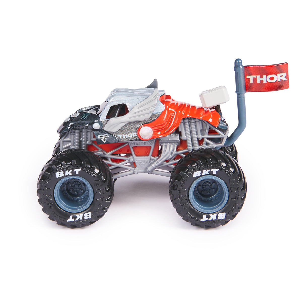 SPINMASTER Monster Jam - Véhicule Marvel Monster Truck die cast - Roues souples, suspensions - Modele aléatoire - Des 3 ans