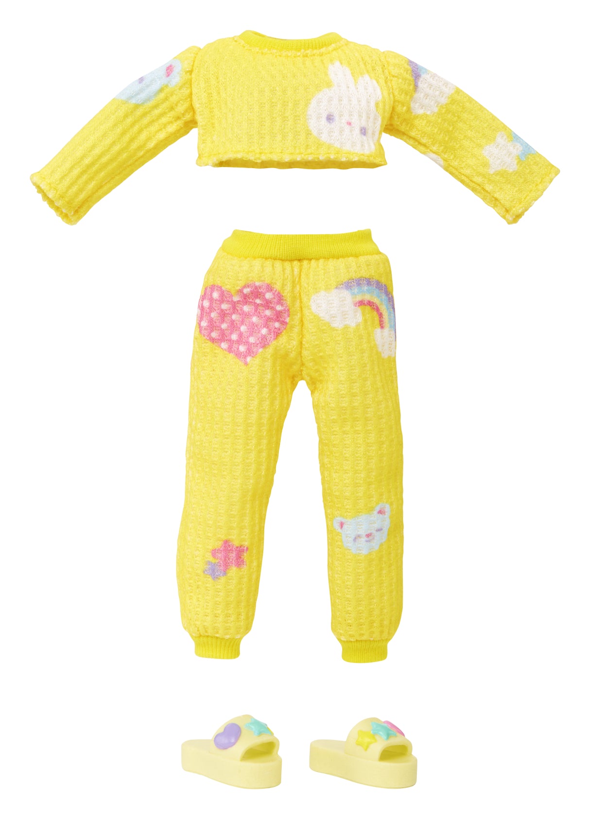 Junior High Pyjama Party - Poupée mannequin articulée 22 cm - Sunny (Jaune) - Nombreux accessoires - a partir de 4 ans