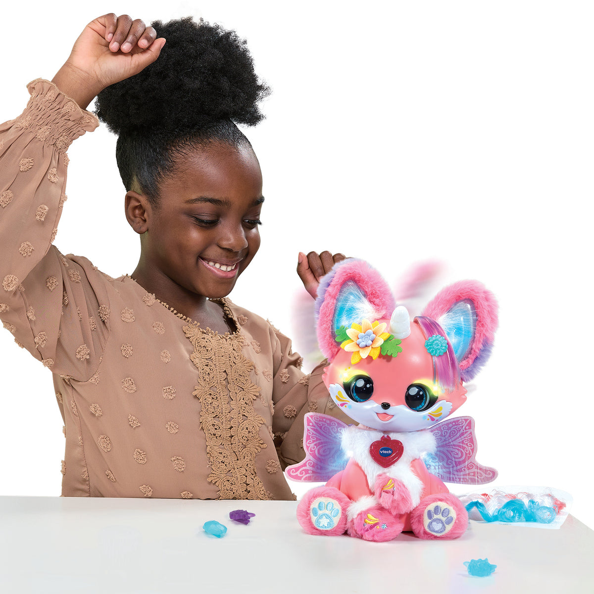 VTECH - LILI BEAUTY - COIFFURE ET MAQUILLAGE MAGIQUES - Rose