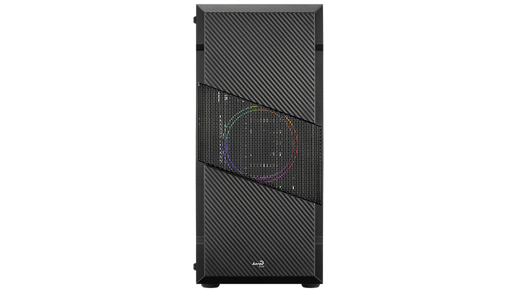 Boitier Moyen Tour ATX AeroCool Menace Saturn F RGB avec panneau vitré (Noir)