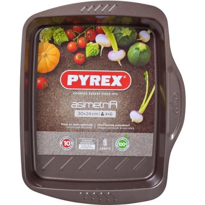 Plat a four - PYREX - 1452052 - Rectangulaire - En acier - 30 x 24 cm