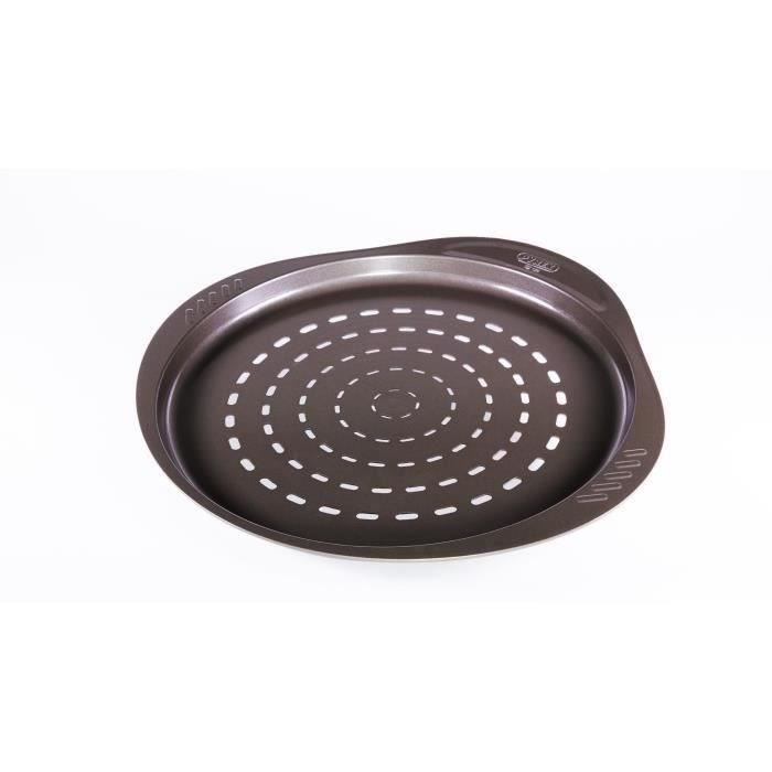 Plat a pizza - PYREX - 1452055 - En métal perforé - 32 cm