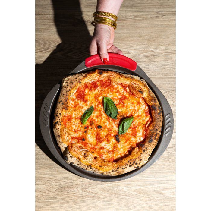 Plat a pizza - PYREX - 1452055 - En métal perforé - 32 cm