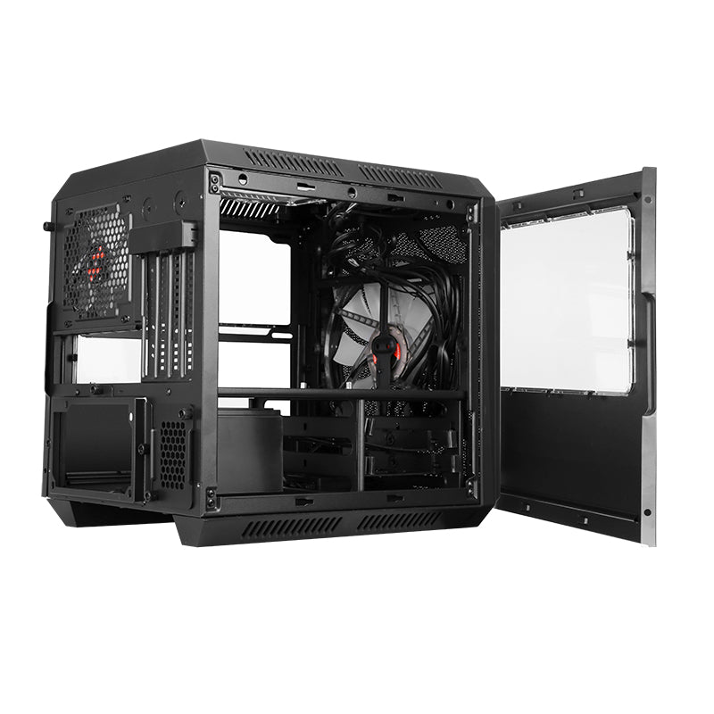 Boitier Cube Micro ATX iTek QBO 8 Evo RGB avec fenêtre (Noir)