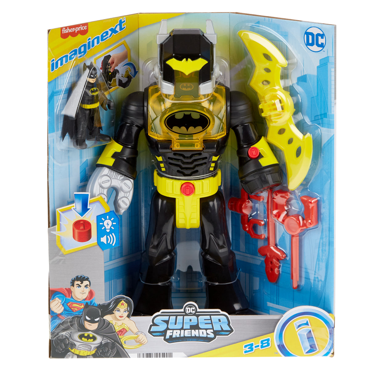 Imaginext Batman dans son Exosquelette - Fisher-Price figurine DC Super Friends - Des 3 ans - HYG31
