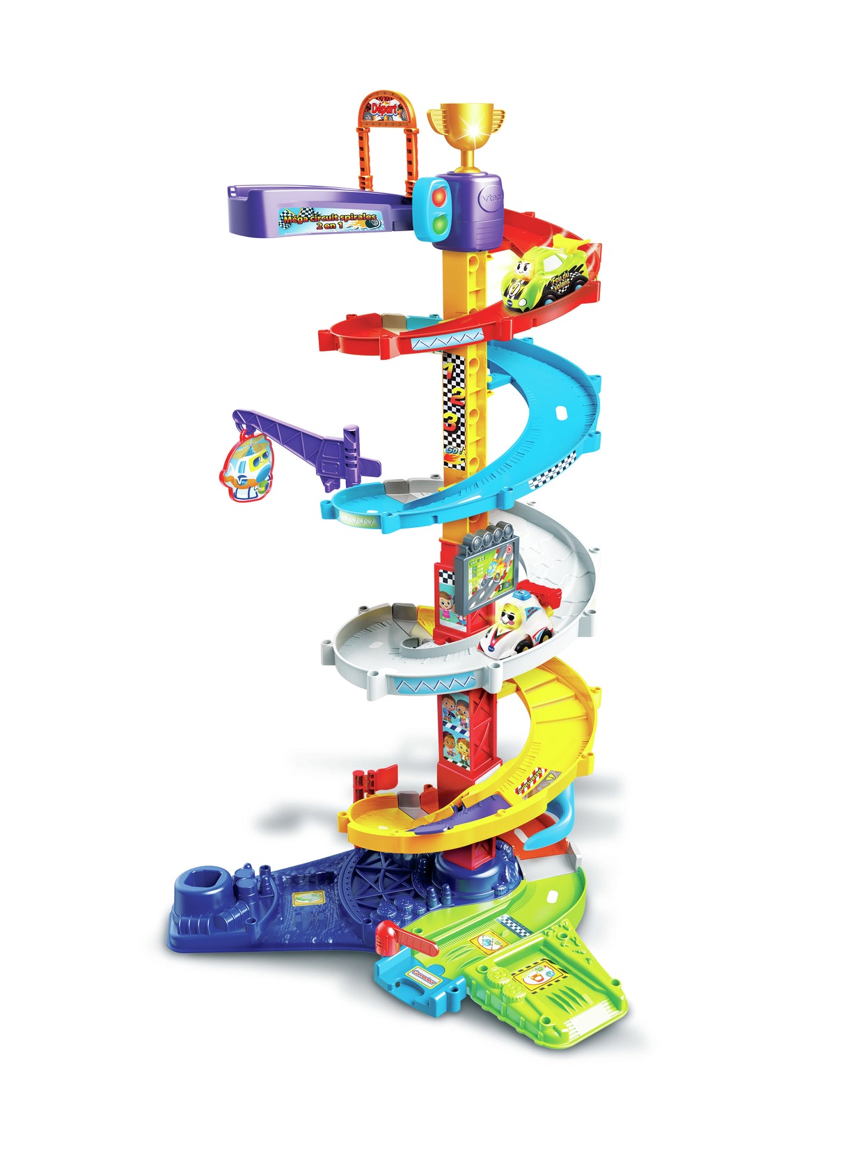 VTECH - Tut Tut Bolides - Méga Circuit Spirales 2 en 1 (+ Titouan, Fou du Volant)