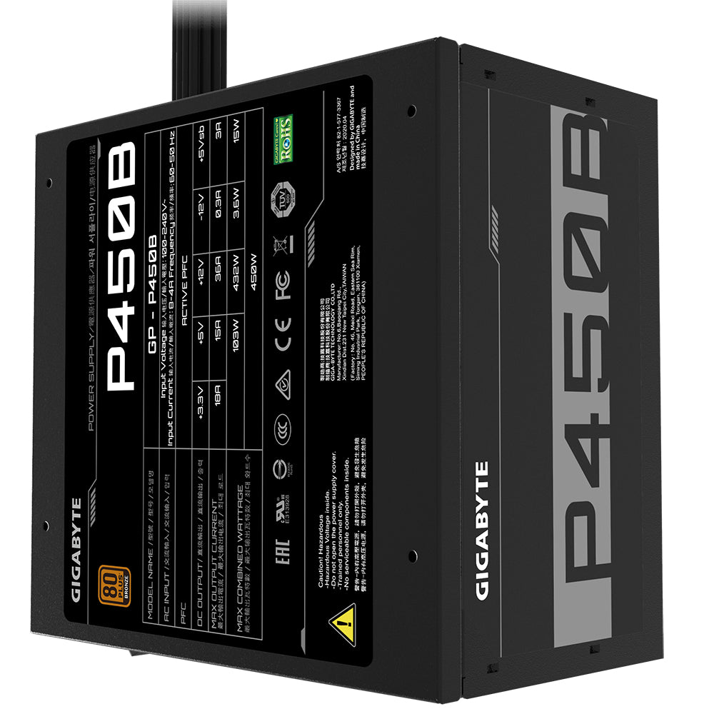 Alimentation GigaByte GP-P450B 450 Watts 80Plus Bronze