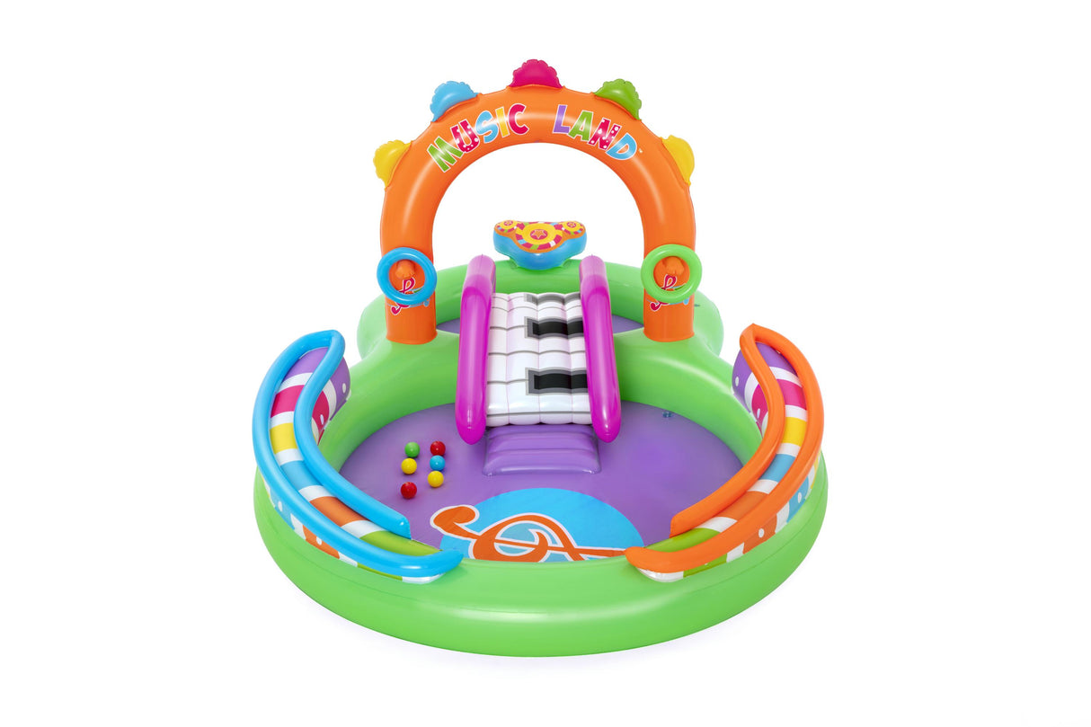 Aire de jeu gonflable - Bestway - Sing'n Splash - 295 x 190 x 137 cm - pataugeoire