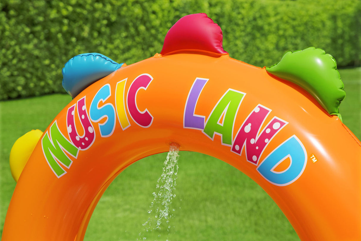 Aire de jeu gonflable - Bestway - Sing'n Splash - 295 x 190 x 137 cm - pataugeoire