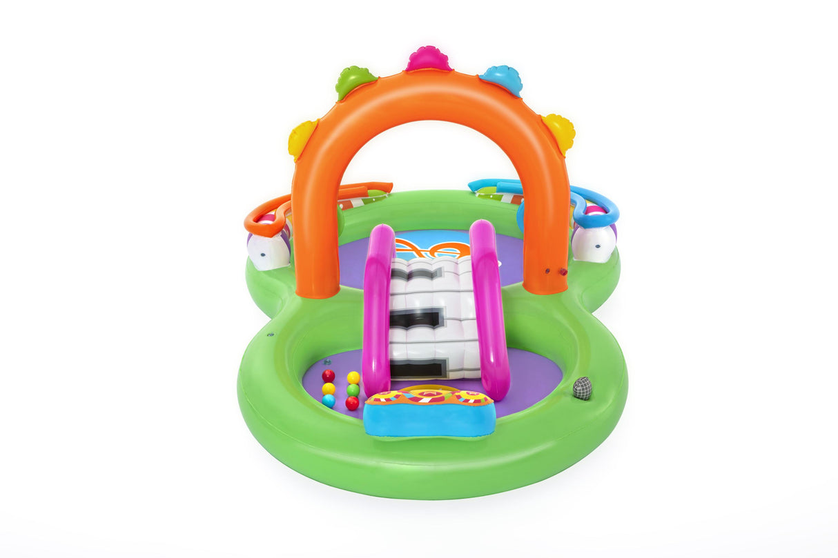Aire de jeu gonflable - Bestway - Sing'n Splash - 295 x 190 x 137 cm - pataugeoire