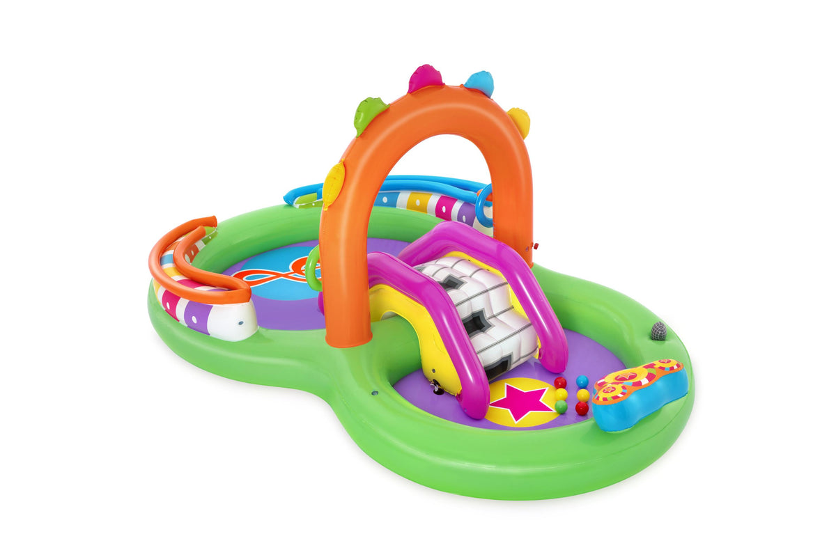 Aire de jeu gonflable - Bestway - Sing'n Splash - 295 x 190 x 137 cm - pataugeoire