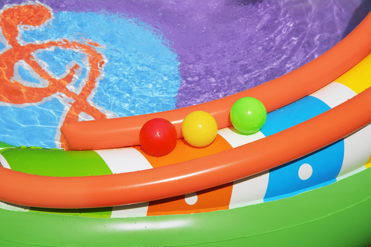 Aire de jeu gonflable - Bestway - Sing'n Splash - 295 x 190 x 137 cm - pataugeoire