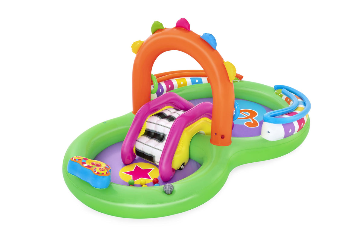 Aire de jeu gonflable - Bestway - Sing'n Splash - 295 x 190 x 137 cm - pataugeoire