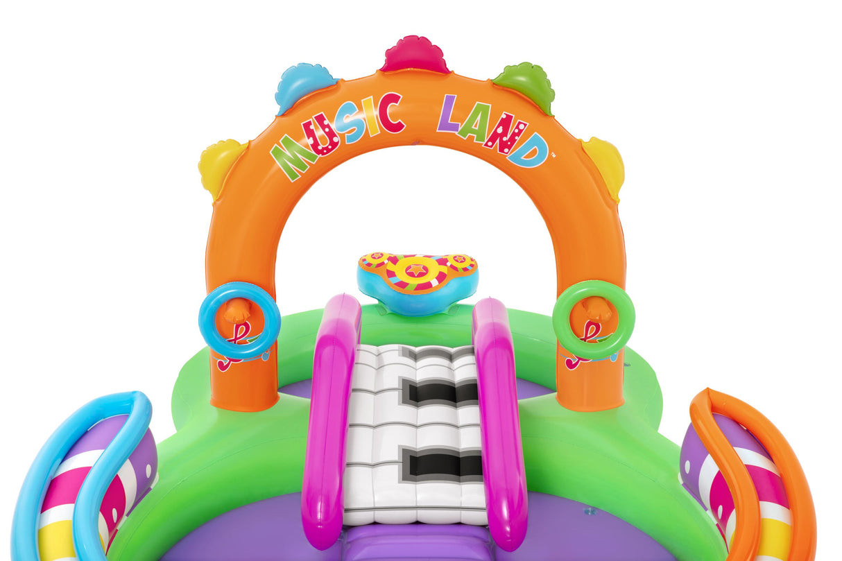 Aire de jeu gonflable - Bestway - Sing'n Splash - 295 x 190 x 137 cm - pataugeoire
