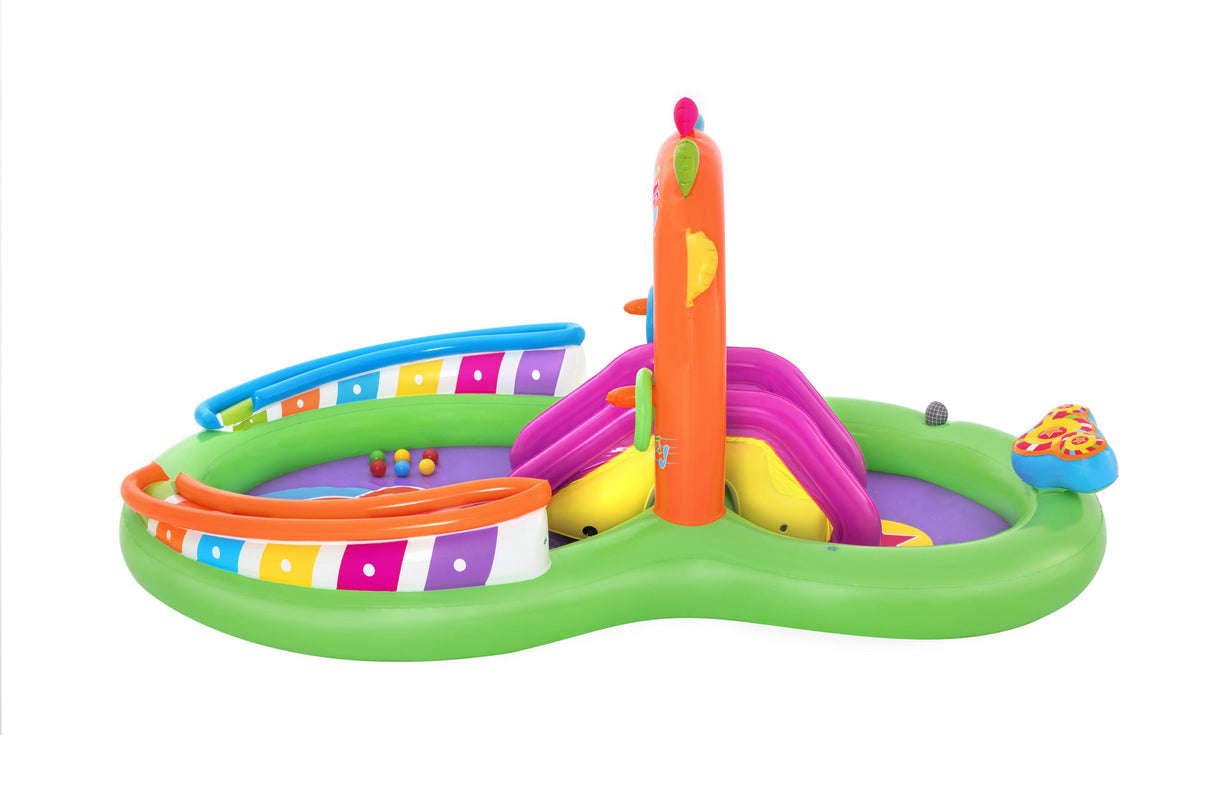 Aire de jeu gonflable - Bestway - Sing'n Splash - 295 x 190 x 137 cm - pataugeoire