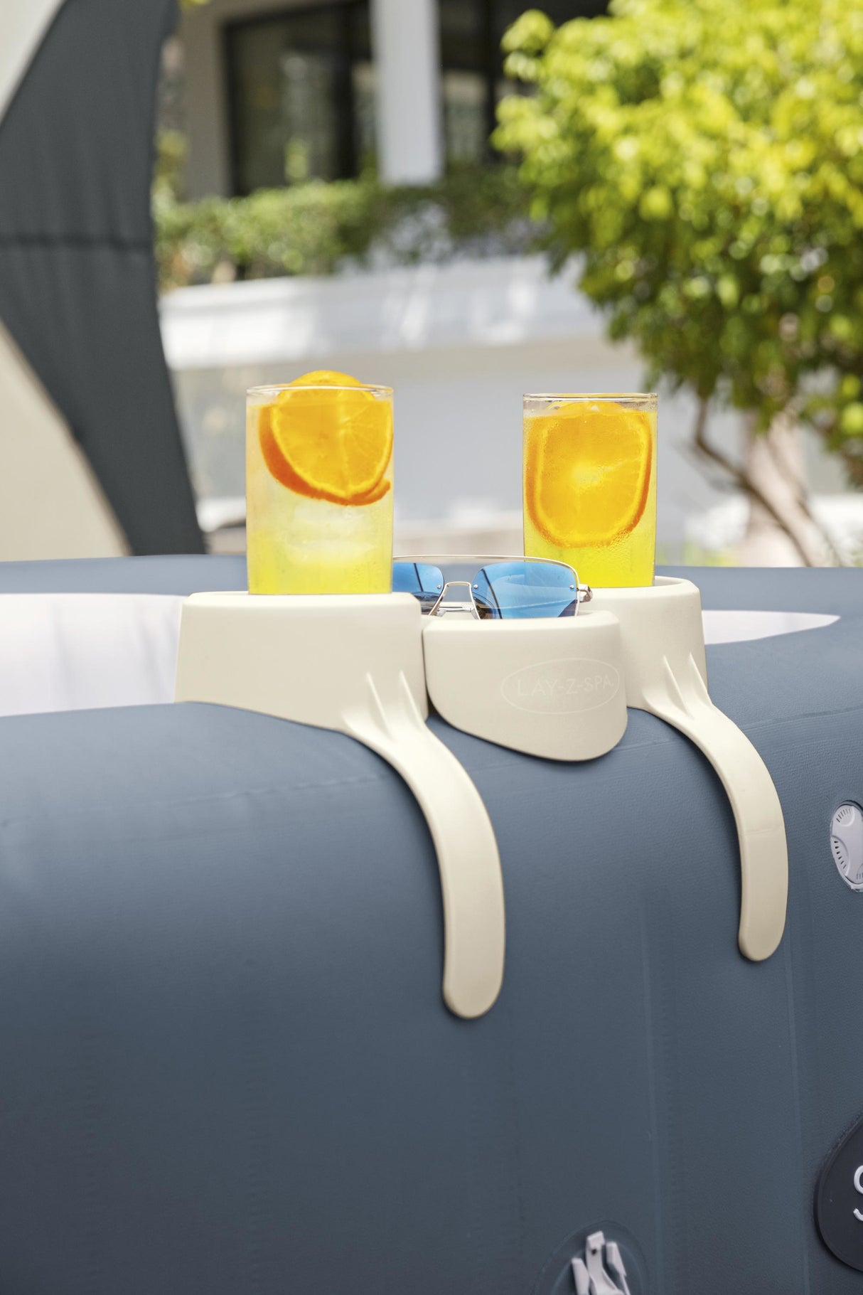Porte-Boisson pour Lay-Z-Spa - BESTWAY - Compatible tous Lay-Z-Spa sauf Vancouver et Helsinki - Gris
