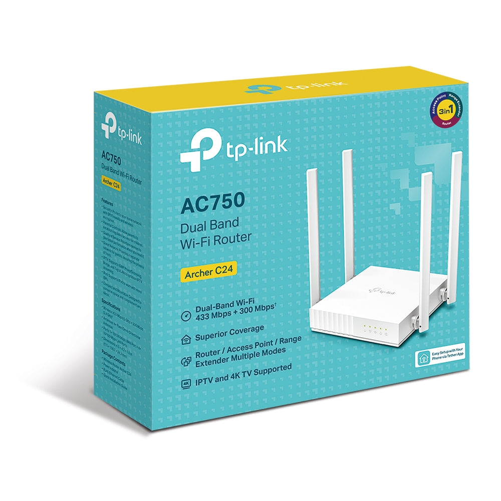 Routeur WiFi TP-Link Archer C24 (AC750)