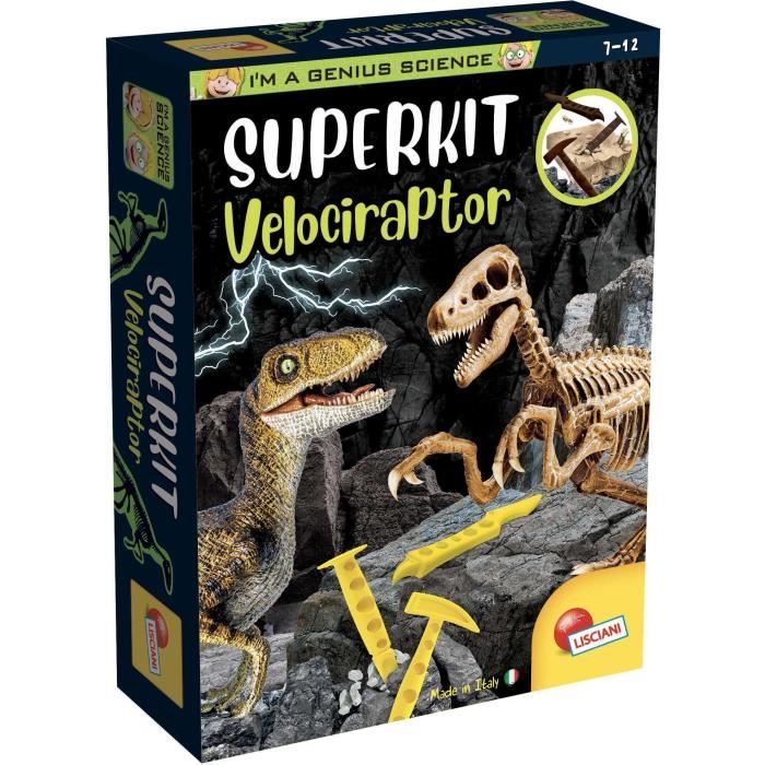 Super kit Velociraptor - Kit Scientifique - I'M A GENIUS - Bloc a creuser